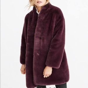 Abercrombie & Fitch faux fur coat